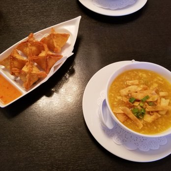 Thai Thai II - Egg Drop soup and Crab Rangoons - Thai Near Me - Indialantic, Florida