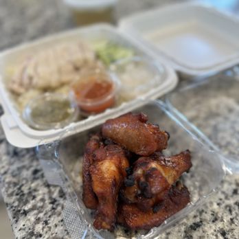 Chic Now Hainan Chicken Rice - 6 Pcs New Orleans Roast Chicken Wings - Hainan Near Me - Stanton, California