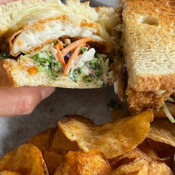 Suwannee Belle Landing - Fish reuben with house made chips. Yummy! - Seafood Near Me - Old Town, Florida Suwannee Belle Landing - Fish reuben with house made chips. Yummy! - Seafood Near Me - Old Town, Florida