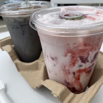 Breadbelly - Sesame horchata & strawberry lassi - Bakeries Near Me - San Francisco, California Breadbelly - Sesame horchata & strawberry lassi - Bakeries Near Me - San Francisco, California