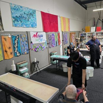 Mayu Silk Art - Inside the store - Arts & Crafts Near Me - Huntington Beach, California Mayu Silk Art - Inside the store - Arts & Crafts Near Me - Huntington Beach, California