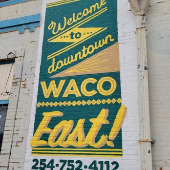 Revival Eastside Eatery - Wall art across the street from bank that's next door to Revival Eastside Eatery. - Sandwiches Near Me - Waco, Texas Revival Eastside Eatery - Wall art across the street from bank that's next door to Revival Eastside Eatery. - Sandwiches Near Me - Waco, Texas