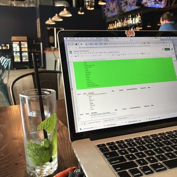 Surge Coffee Bar & Billiards - Drinking and working! Music was good, place had plenty of seating, comfy temperature, and great bartender - Pool Halls Near Me - Chicago, Illinois