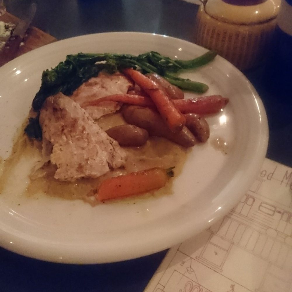 Santa Panza - Red snapper with veggies - Pizza Near Me - Brooklyn, New York
