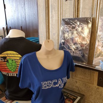 Escape Craft Brewery - T-shirts that they sell - Breweries Near Me - Redlands, California Escape Craft Brewery - T-shirts that they sell - Breweries Near Me - Redlands, California