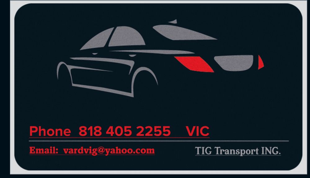 TIG TRANSPORT GLENDALE, California Town Car Service Phone Number