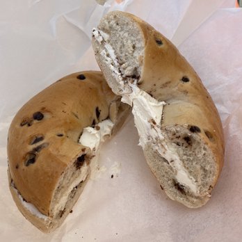 Bagel Street Cafe - Chocolate chip bagel with cream cheese - Bagels Near Me - Danville, California Bagel Street Cafe - Chocolate chip bagel with cream cheese - Bagels Near Me - Danville, California