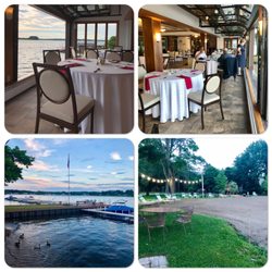 Iroquois Boating & Fishing Club - We sat in the patio area. Was a beautiful night.