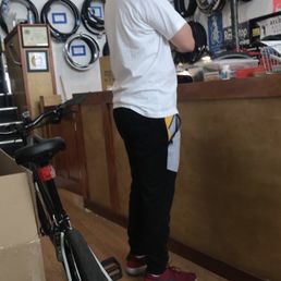 Waiting for my bikes to be fixed