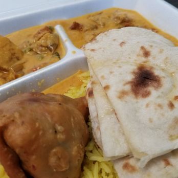 Curry Time Food Truck - Combo Platter with Coconut Koma and mixed Veggies. - Food Trucks Near Me - Sandy, Utah