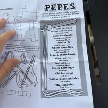 Pepe's Mexican Restaurant - Kids menu - Mexican Near Me - Montrose, California Pepe's Mexican Restaurant - Kids menu - Mexican Near Me - Montrose, California