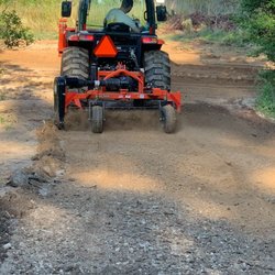 J&K Grounds Maintenance - preparing the seedbed with our power rake