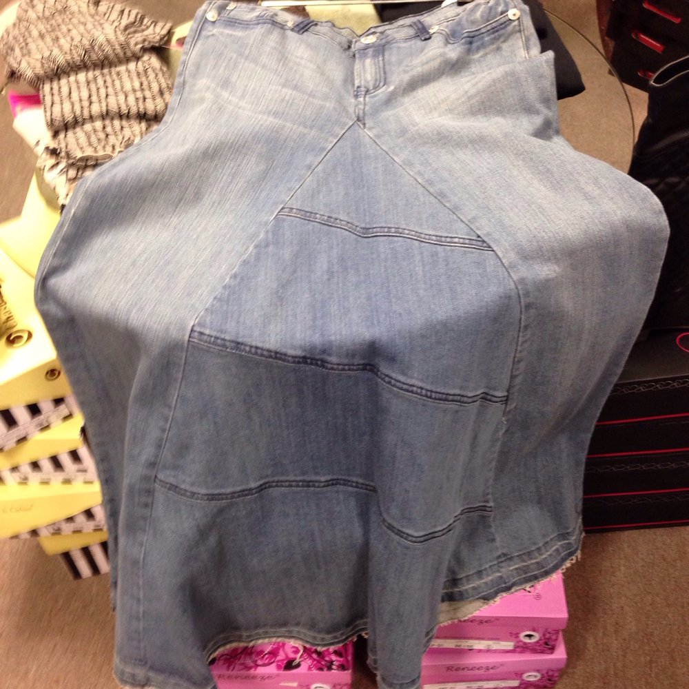 Martha's Closet And Accessories - This is a cute skirt I bought. Made me think of when we were kids! It's back in style! Too funny! Denim pants converted into a long skirt! - Accessories Near Me - Chowchilla, California Martha's Closet And Accessories - This is a cute skirt I bought. Made me think of when we were kids! It's back in style! Too funny! Denim pants converted into a long skirt! - Accessories Near Me - Chowchilla, California