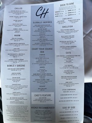 Menu photo 1 Chart House Daytona Beach, FL