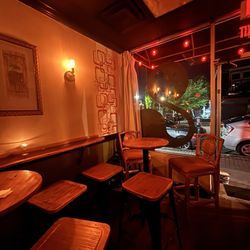 Cocktail Cove - Cozy and intimate seating with street views.