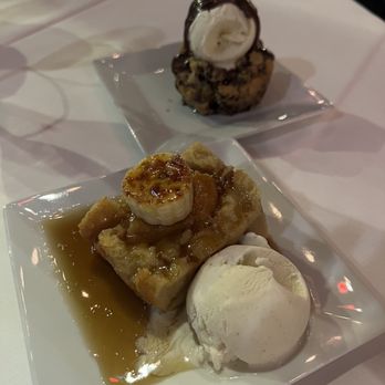 Flight Restaurant and Wine Bar - Bananas Foster Bread Pudding and Chocolate Chip Cookie Cake - Wine Bars Near Me - Memphis, Tennessee Flight Restaurant and Wine Bar - Bananas Foster Bread Pudding and Chocolate Chip Cookie Cake - Wine Bars Near Me - Memphis, Tennessee