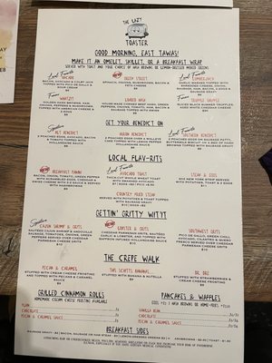 Menu photo 6 The Lazy Toaster East Tawas, MI Menu photo 6 The Lazy Toaster East Tawas, MI