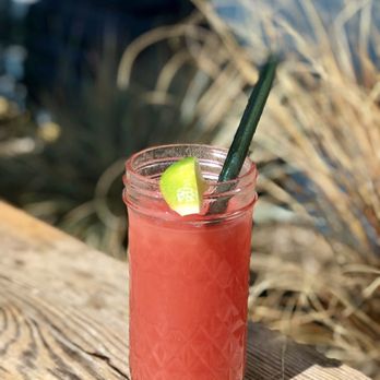 Hook Fish - Watermelon Agua Fresca. Love the jar and GLASS STRAW - Seafood Near Me - San Francisco, California Hook Fish - Watermelon Agua Fresca. Love the jar and GLASS STRAW - Seafood Near Me - San Francisco, California