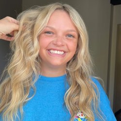 Blonde hair highlights and extensions