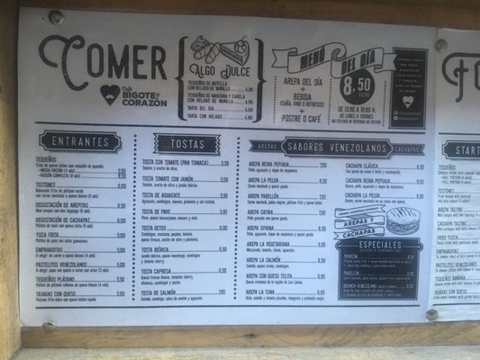 Menu photo 2 Bigote y Corazón Madrid, M