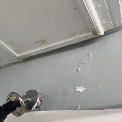 Marthas Vineyard Surfside Hotel - Dripping water into he shower. Evidence that it was an ongoing problem.