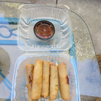 Caribbean Haven - One order of the chicken lumpia special. $5. Very very good! - Caribbean Near Me - Ventura, California