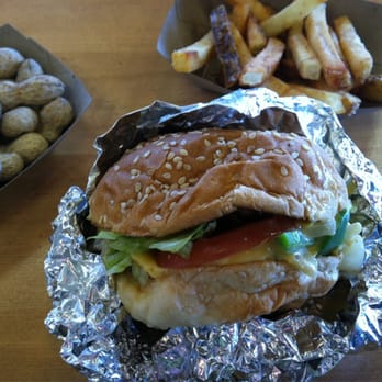Five Guys - Veggie "burger" - it's no boca burger, but it's not terrible. - Burgers Near Me - Tucson, Arizona