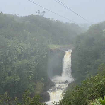 KapohoKine Adventures - Distance waterfall view. - Tours Near Me - Hilo, Hawaii
