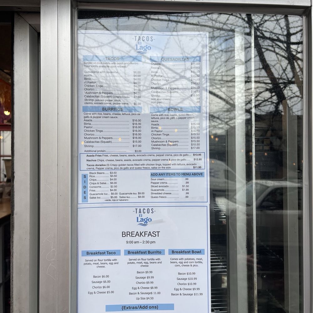 Taco El Lago - menu - Mexican Near Me - Seattle, Washington Taco El Lago - menu - Mexican Near Me - Seattle, Washington