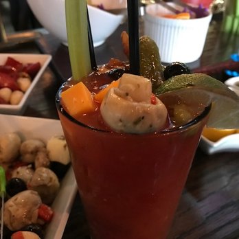 Cody's - My loaded Bloody Mary, up close! - Gastropubs Near Me - Bridgeport, West Virginia