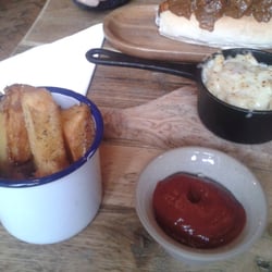 East Village Arts Club - Triple cooked chips, mac & cheese (2013)