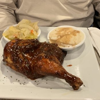 Della J's Delectables - Smoked BBQ Half Chicken, mashed potatoes , stewed cabbage - Southern Near Me - Alexandria, Virginia Della J's Delectables - Smoked BBQ Half Chicken, mashed potatoes , stewed cabbage - Southern Near Me - Alexandria, Virginia