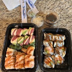 Sushi  A&C - 1221. Tuna Lover Roll 1217. Bagel Roll 1203. Angry Dragon Roll