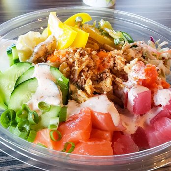 Pacific Kitchen - Small poke bowl with 3 proteins - Poke Near Me - Stevenson Ranch, California Pacific Kitchen - Small poke bowl with 3 proteins - Poke Near Me - Stevenson Ranch, California
