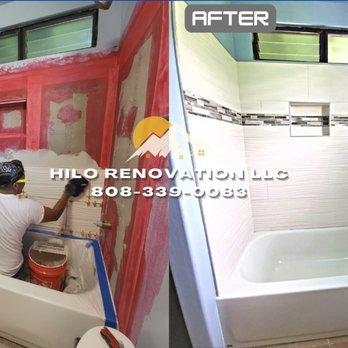 Hilo Renovation - We finished up this bathroom remodel in just 3 days - General Contractors Near Me - Keaau, Hawaii