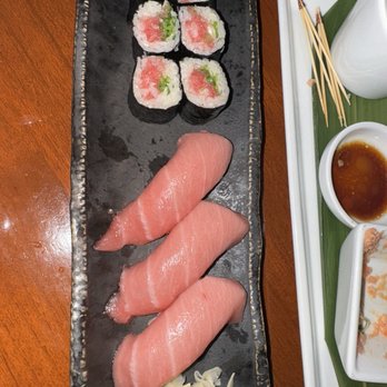Nobu Miami - chu Toro & Scallion* and chu toro nigiri - Asian Fusion Near Me - Miami Beach, Florida Nobu Miami - chu Toro & Scallion* and chu toro nigiri - Asian Fusion Near Me - Miami Beach, Florida