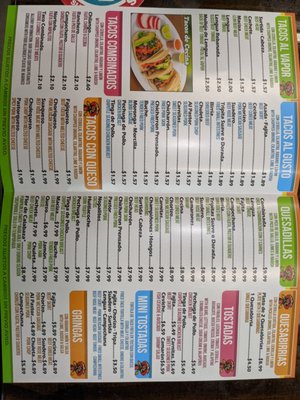 Menu photo 4 La Salsa Verde Taqueria Garland, TX