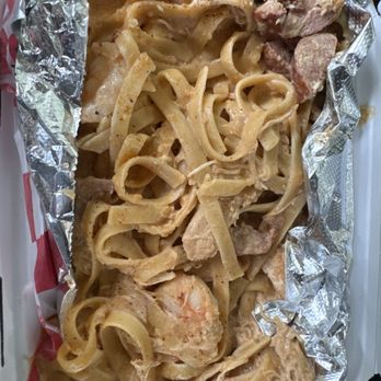 Wing Quarter - I asked for a fully loaded gumbo and she gave me loaded pasta - Cajun/Creole Near Me - Houston, Texas