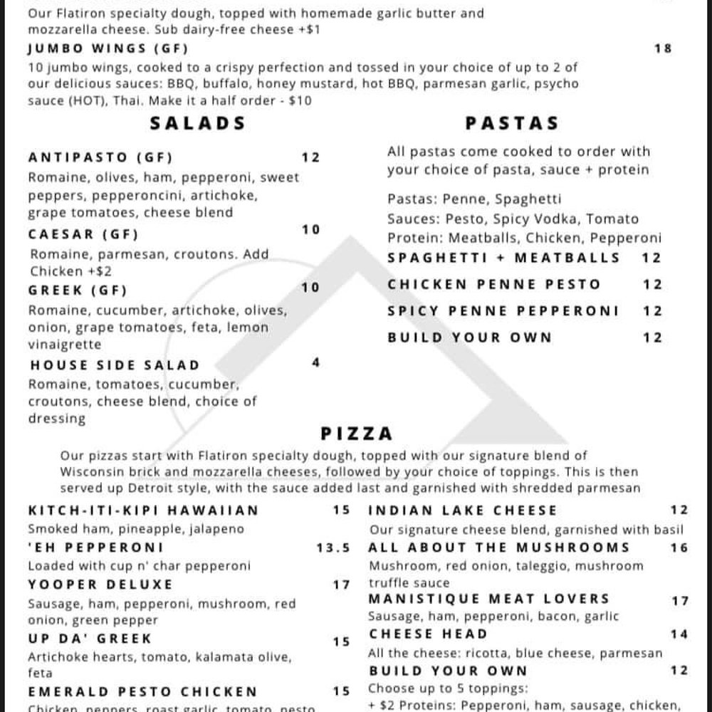 Flatiron Brewing - The menu! - Breweries Near Me - Manistique, Michigan Flatiron Brewing - The menu! - Breweries Near Me - Manistique, Michigan