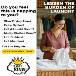 The Lint King - Dryer Vent Cleaning Experts - Does your dryer keep you up at knight? The Lint King - Dryer Vent Cleaning Experts knows how to fix it.