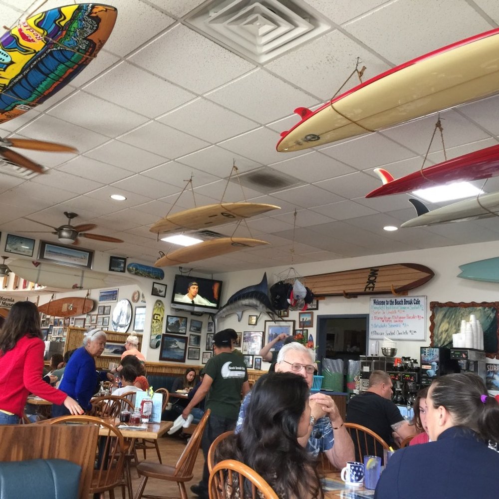 Beach Break Cafe - surfs up - Breakfast & Brunch Near Me - Oceanside, California