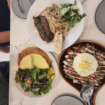 Somethin - Beef cream pasta, Beef pilaf, and Fluffy omelet - Korean Near Me - La Mirada, California Somethin - Beef cream pasta, Beef pilaf, and Fluffy omelet - Korean Near Me - La Mirada, California