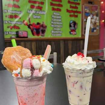 Haz tu loco - Fruity Pebbles Milk Shake and Fresas con Crema - Ice Cream & Frozen Yogurt Near Me - Pueblo, Colorado Haz tu loco - Fruity Pebbles Milk Shake and Fresas con Crema - Ice Cream & Frozen Yogurt Near Me - Pueblo, Colorado