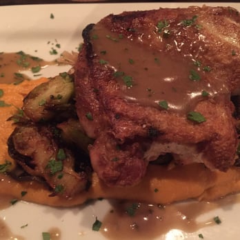 Rye - Pan fried chicken breast over roasted Brussels sprouts and sweet potato purée ! - Comfort Food Near Me - Appleton, Wisconsin Rye - Pan fried chicken breast over roasted Brussels sprouts and sweet potato purée ! - Comfort Food Near Me - Appleton, Wisconsin