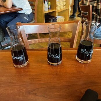 Truffle Pigs - The three red wines by the glass - Canadian (New) Near Me - Field, British Columbia