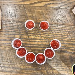 Huey Magoo's Chicken Tenders - Valdosta - Just having fun with ketchup