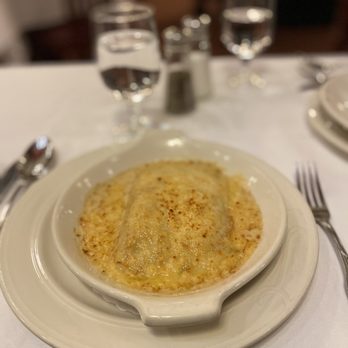 Sardi's - Spinach Cannelloni au Gratin - American Near Me - New York, New York Sardi's - Spinach Cannelloni au Gratin - American Near Me - New York, New York