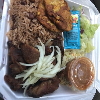Prosperity Island Cuisine - Plate of griot... the smell alone is intoxicating!! - Haitian Near Me - West Palm Beach, Florida Prosperity Island Cuisine - Plate of griot... the smell alone is intoxicating!! - Haitian Near Me - West Palm Beach, Florida
