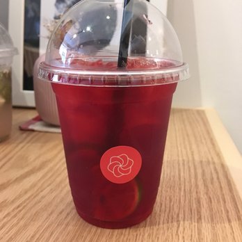 Little Pebbles - Summer 2018 drink - iced hibiscus tea - Desserts Near Me - Toronto, Ontario