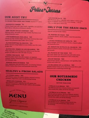 Menu photo 6 Pollos & Jarras Miami, FL